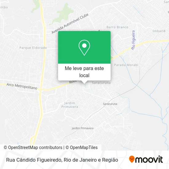 Rua Cândido Figueiredo mapa