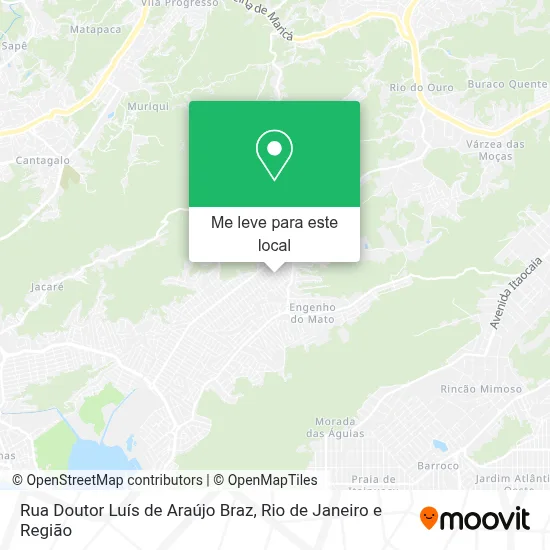 Rua Doutor Luís de Araújo Braz mapa