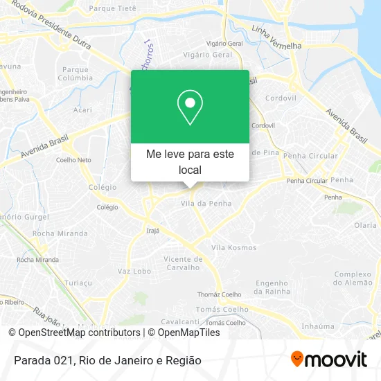 Parada 021 mapa