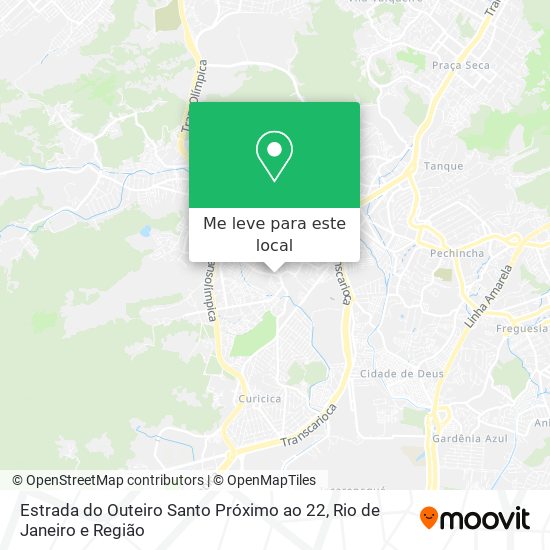 Estrada do Outeiro Santo Próximo ao 22 mapa