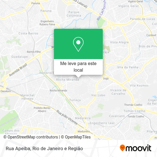 Rua Apeiba mapa