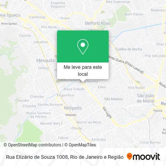 Rua Elizário de Souza 1008 mapa