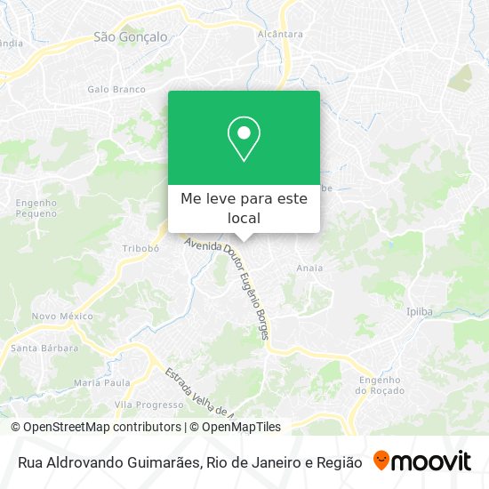 Rua Aldrovando Guimarães mapa