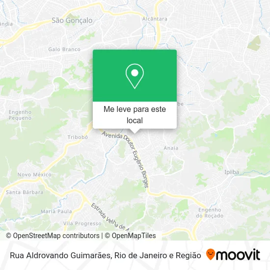 Rua Aldrovando Guimarães mapa