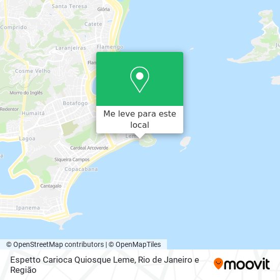 Espetto Carioca Quiosque Leme mapa