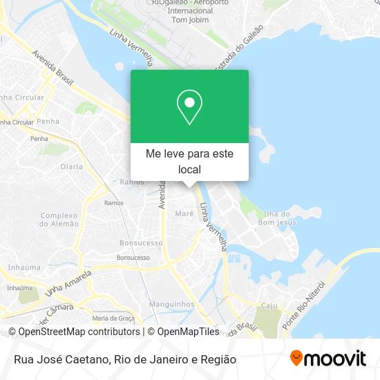 Rua José Caetano mapa