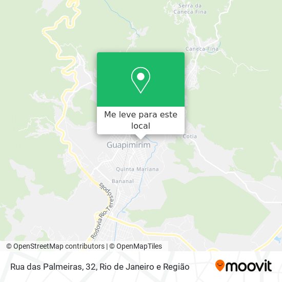 Rua das Palmeiras, 32 mapa