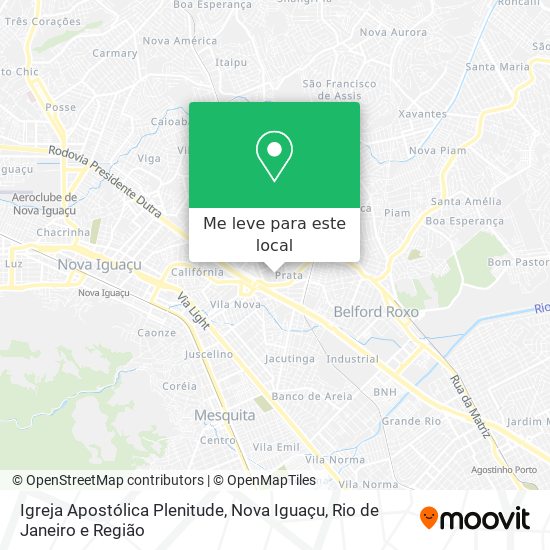 Igreja Apostólica Plenitude, Nova Iguaçu mapa
