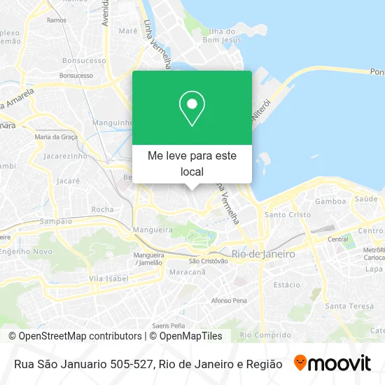 Rua São Januario 505-527 mapa