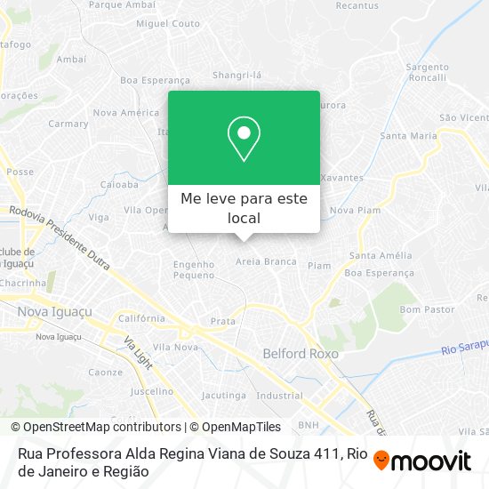 Rua Professora Alda Regina Viana de Souza 411 mapa