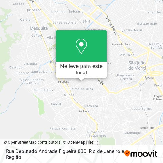 Rua Deputado Andrade Figueira 830 mapa