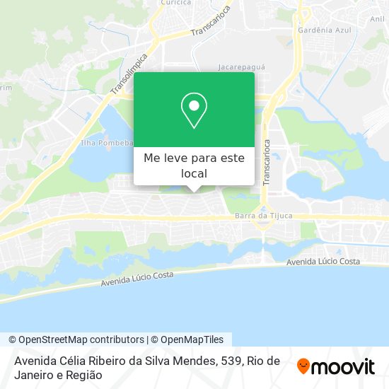 Avenida Célia Ribeiro da Silva Mendes, 539 mapa