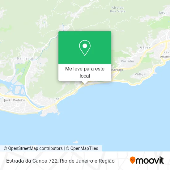 Estrada da Canoa 722 mapa