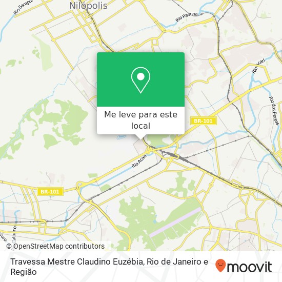 Travessa Mestre Claudino Euzébia mapa