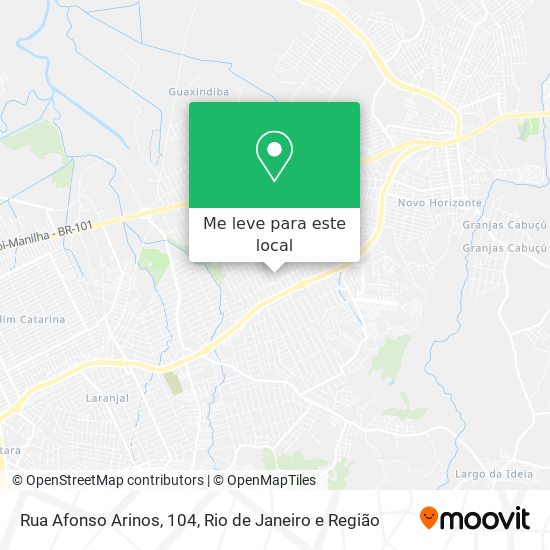 Rua Afonso Arinos, 104 mapa