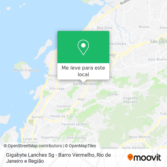 Gigabyte Lanches Sg - Barro Vermelho mapa