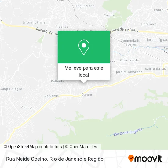 Rua Neide Coelho mapa