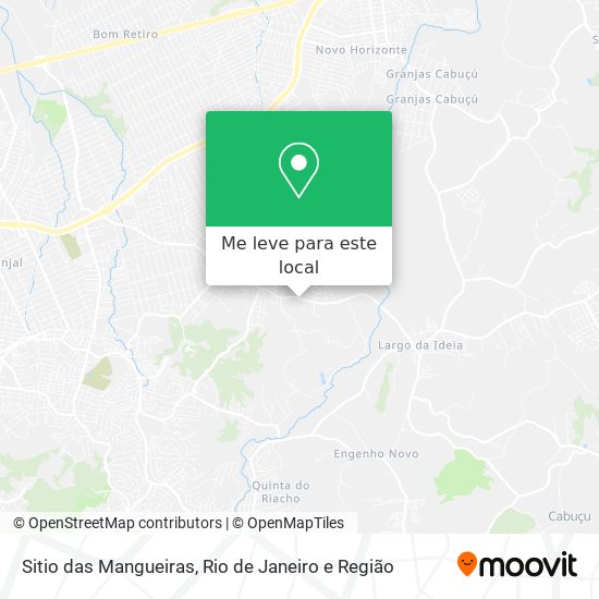 Sitio das Mangueiras mapa