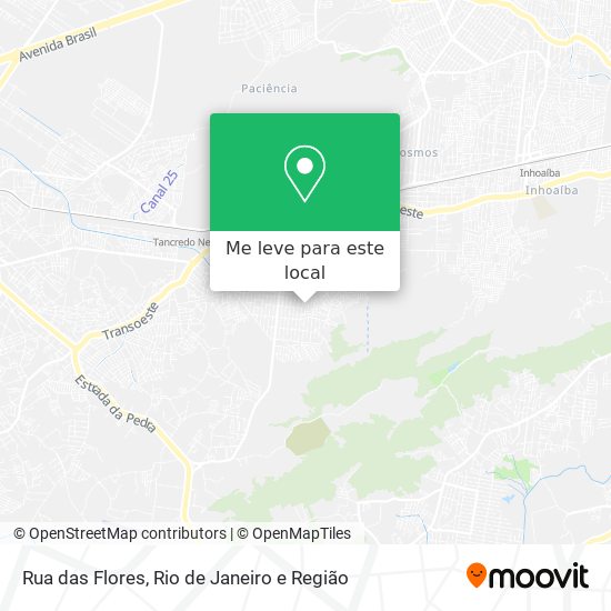 Rua das Flores mapa