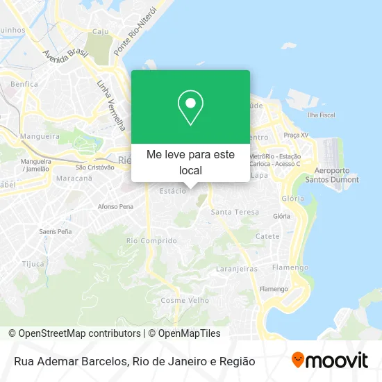 Rua Ademar Barcelos mapa
