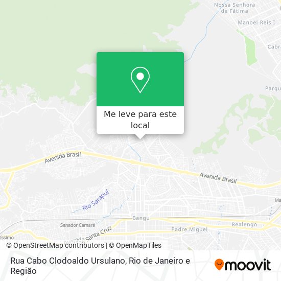 Rua Cabo Clodoaldo Ursulano mapa