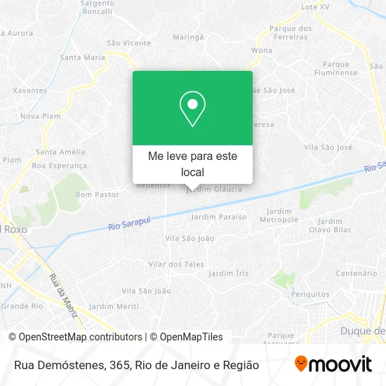 Rua Demóstenes, 365 mapa
