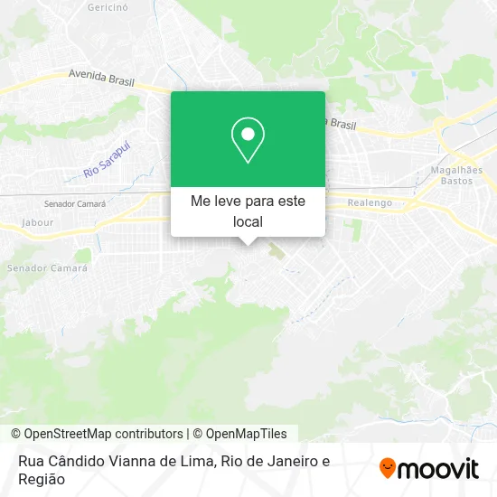 Rua Cândido Vianna de Lima mapa