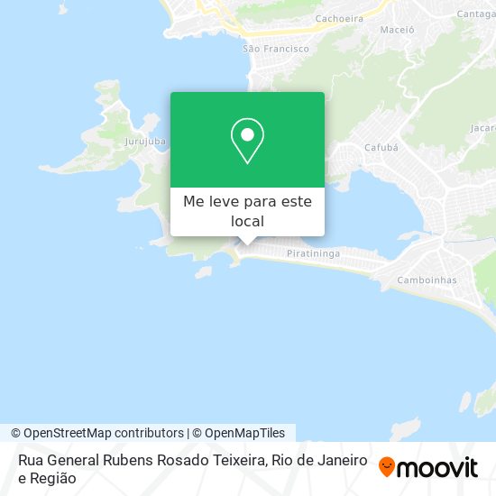 Rua General Rubens Rosado Teixeira mapa
