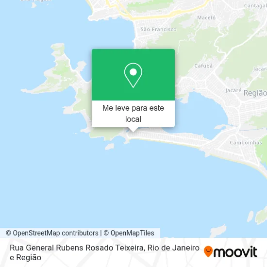 Rua General Rubens Rosado Teixeira mapa