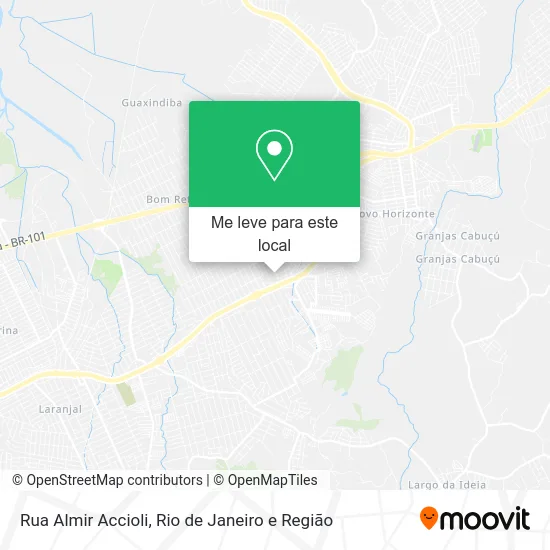 Rua Almir Accioli mapa