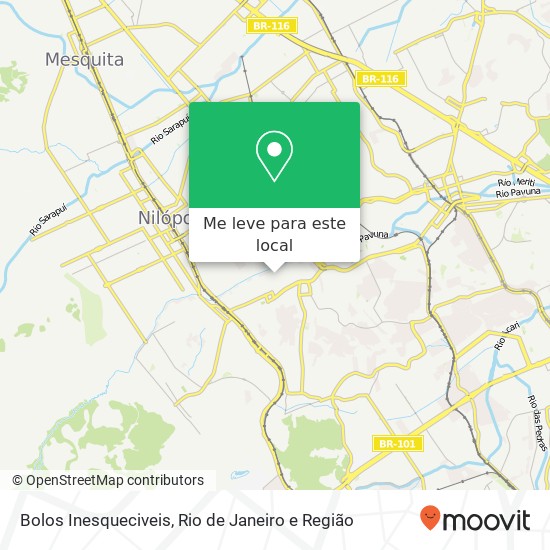 Bolos Inesqueciveis mapa