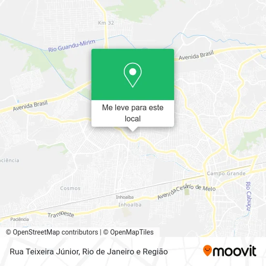 Rua Teixeira Júnior mapa