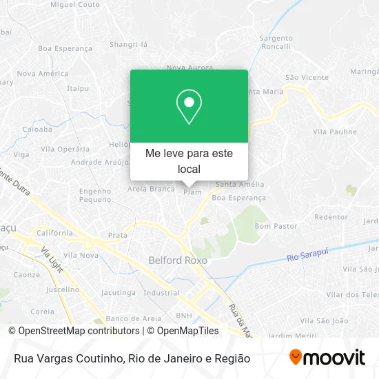 Rua Vargas Coutinho mapa