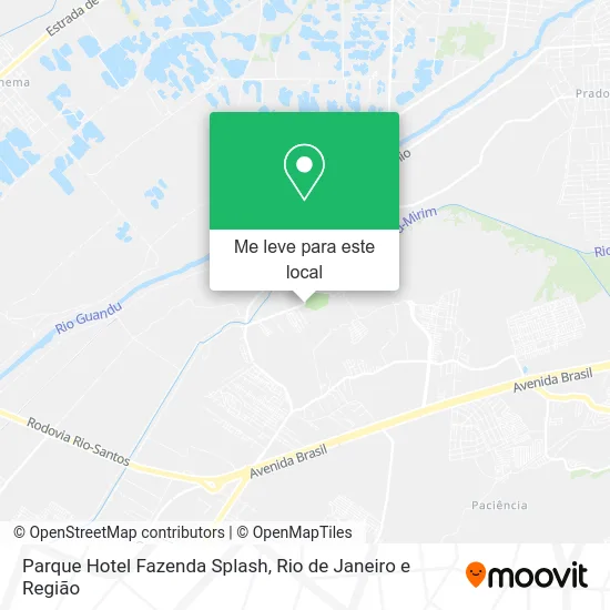 Parque Hotel Fazenda Splash mapa