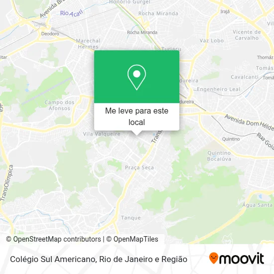 Colégio Sul Americano mapa
