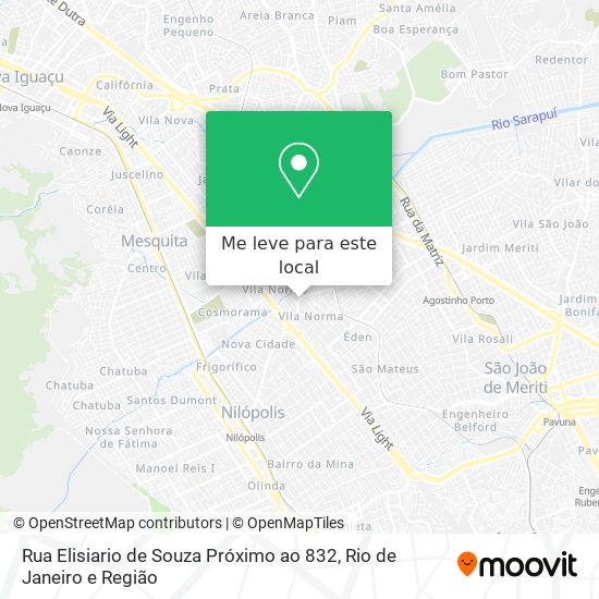 Rua Elisiario de Souza Próximo ao 832 mapa