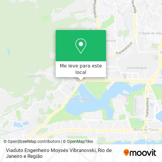 Viaduto Engenheiro Moysés Vibranovski mapa