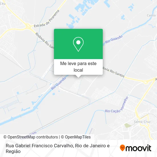 Rua Gabriel Francisco Carvalho mapa
