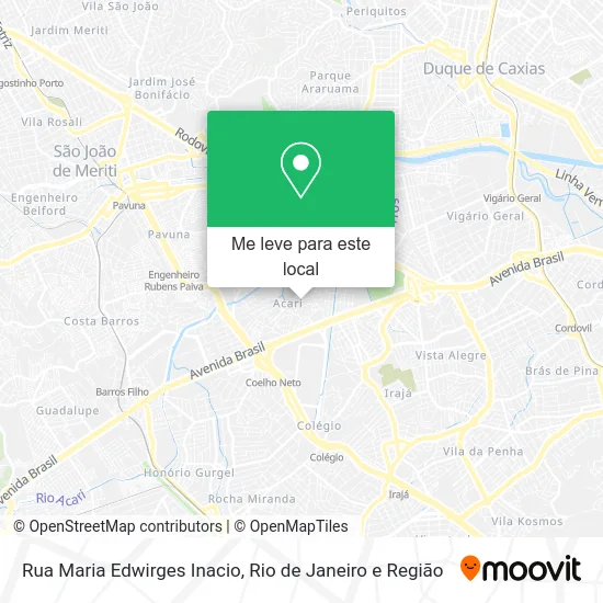 Rua Maria Edwirges Inacio mapa