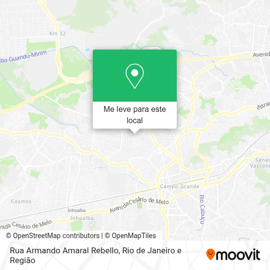 Rua Armando Amaral Rebello mapa