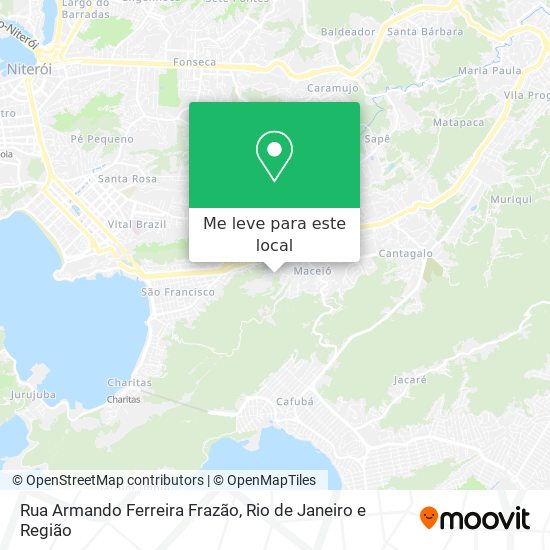 Rua Armando Ferreira Frazão mapa