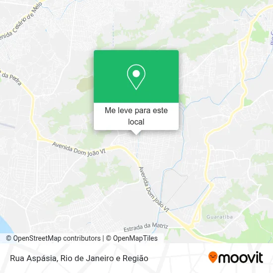Rua Aspásia mapa