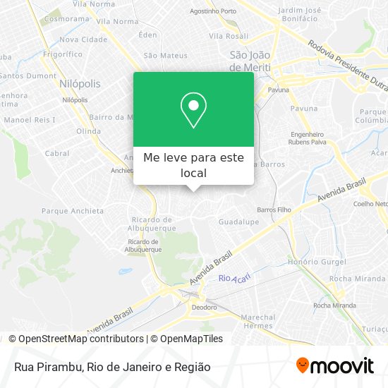 Rua Pirambu mapa