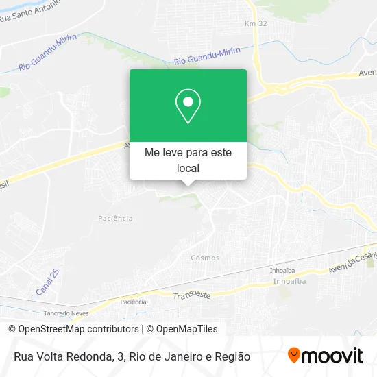 Rua Volta Redonda, 3 mapa