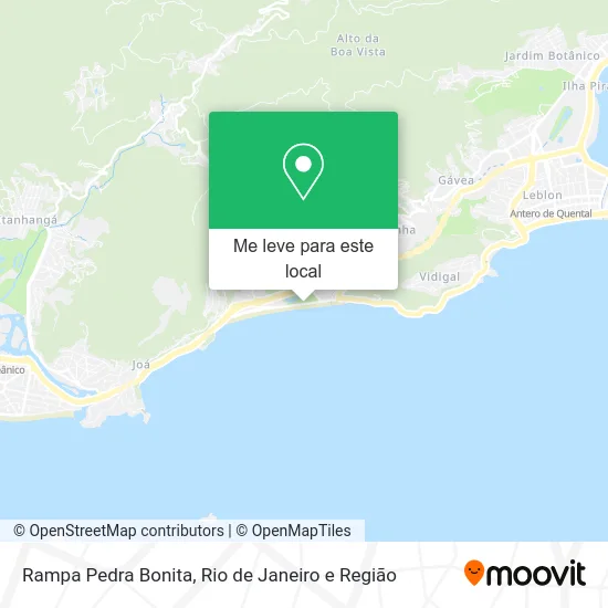 Rampa Pedra Bonita mapa