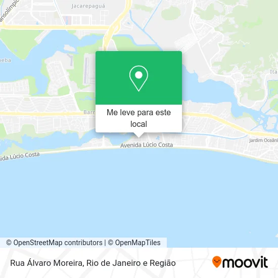 Rua Álvaro Moreira mapa
