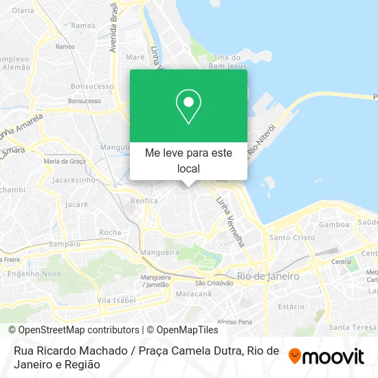 Rua Ricardo Machado / Praça Camela Dutra mapa