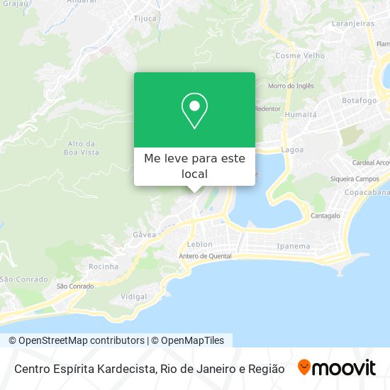 Centro Espírita Kardecista mapa