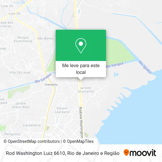 Rod Washington Luiz 6610 mapa
