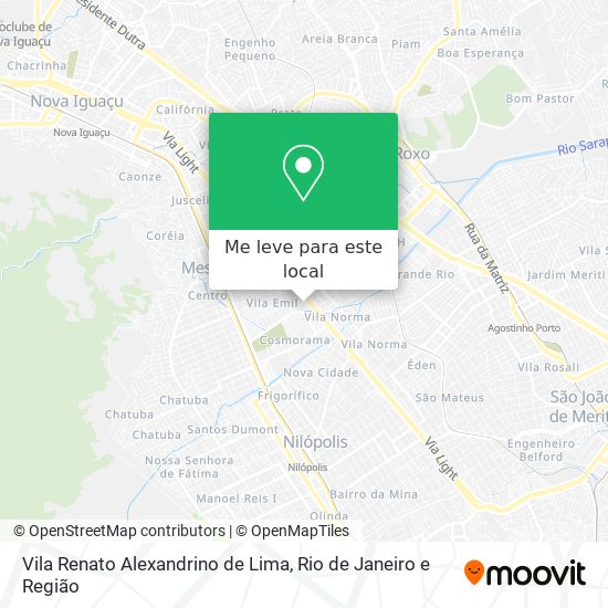 Vila Renato Alexandrino de Lima mapa